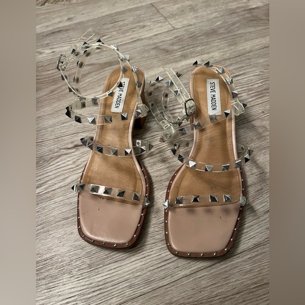 Steve Madden Studded Wrap Up Ankle Sandals